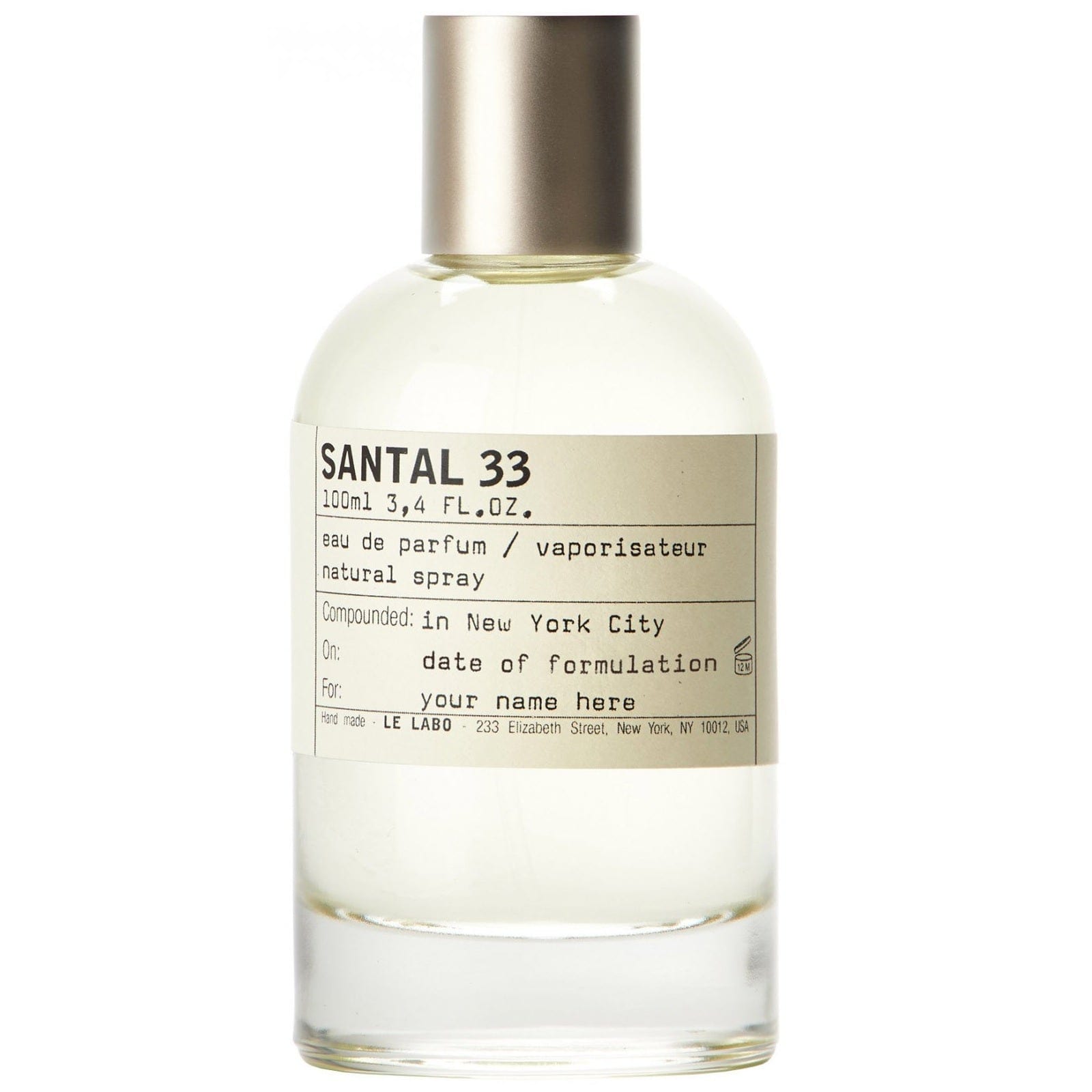 Le Labo Perfumes Le Labo Santal 33 - Eau de Parfum, 100 ml