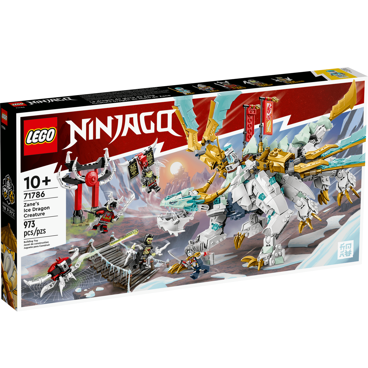 LEGO Toys LEGO 71786 NINJAGO Zane’s Ice Dragon Creature