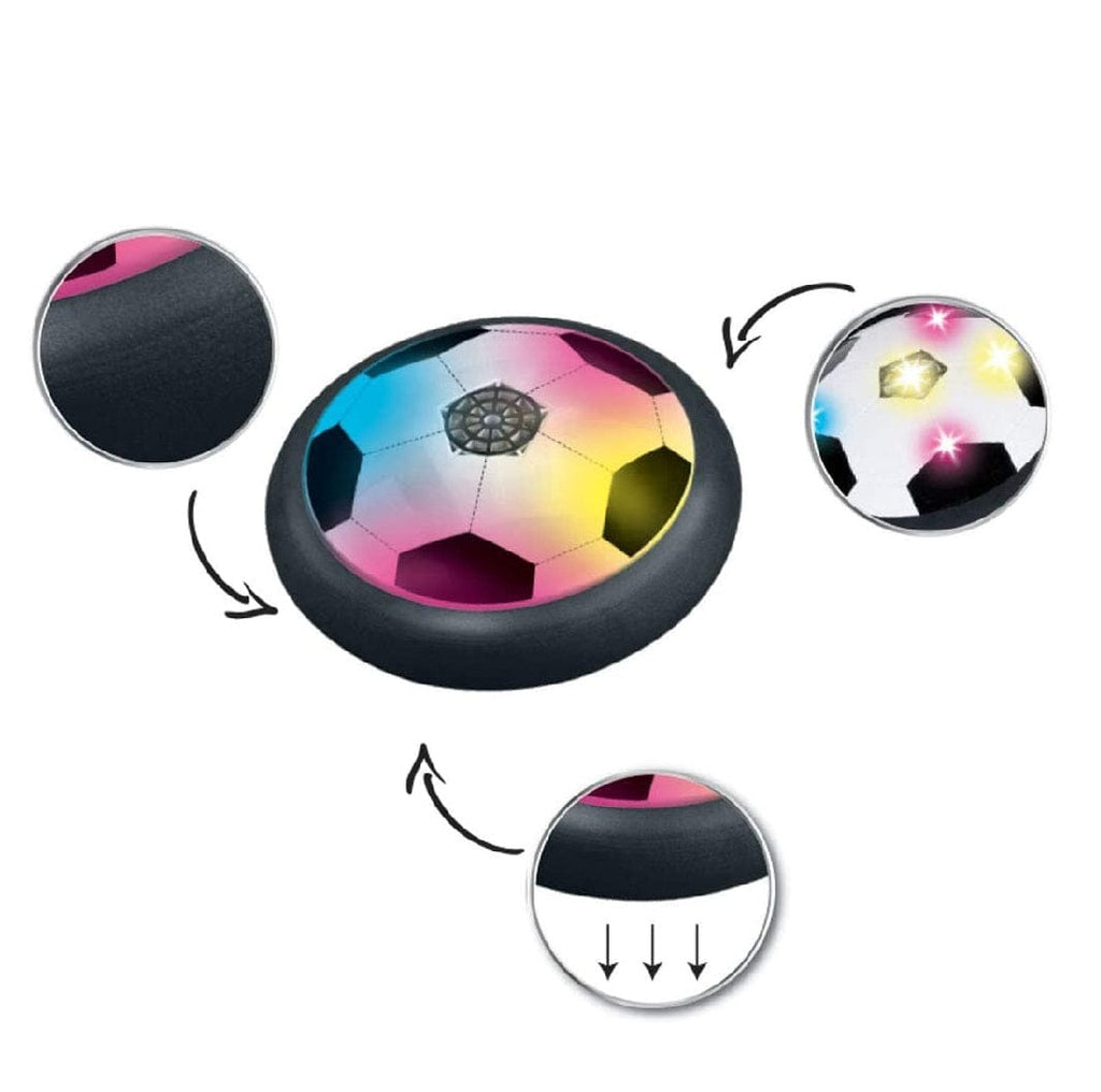 lexibook Toys AeroFoot - Sliding football foam disc with lights and 2 goals