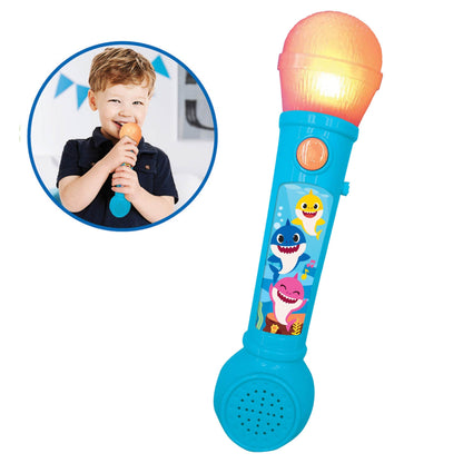 lexibook Toys Baby Shark Lighting Microphone with Melodies and Sound Effects