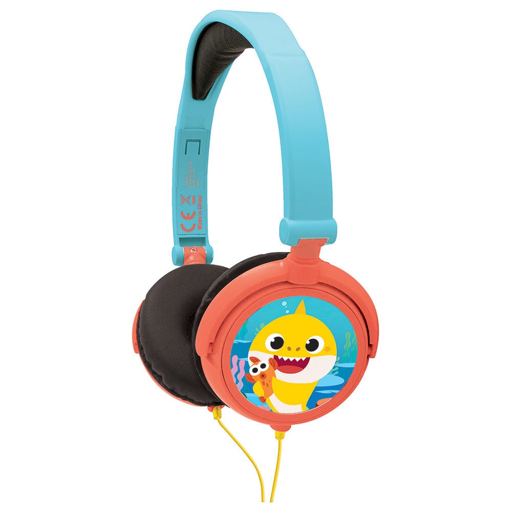lexibook Toys Baby Shark Stereo Wired Foldable Headphone with Kids Safe Volume
