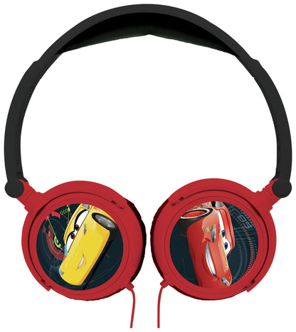 lexibook Toys Disney Cars Stereo Wired Foldable Headphone with Kids Safe Volume
