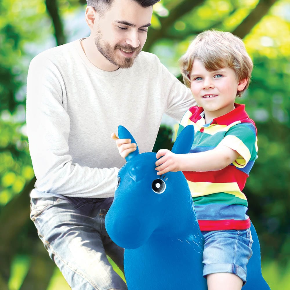lexibook Toys Inflatable Jumping Blue Horse