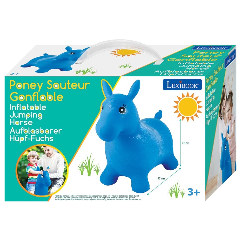 lexibook Toys Inflatable Jumping Blue Horse