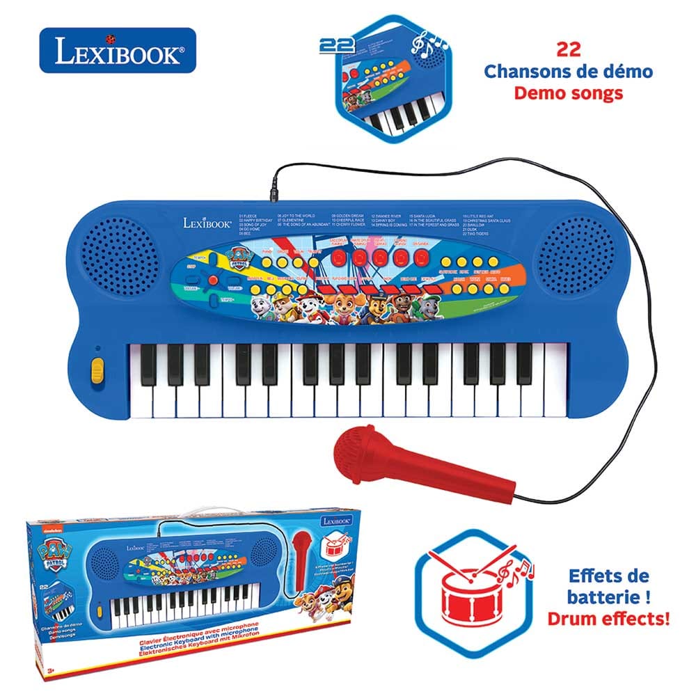 lexibook Toys Lexibook - Paw Petrol Keyboard with Mic (32 keys)