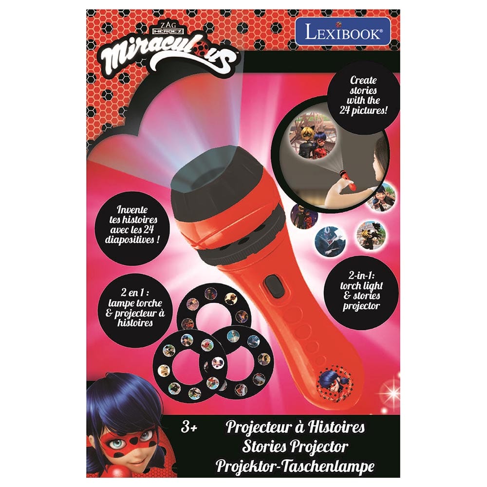 lexibook Toys Miraculous Stories Projector and Torch Light