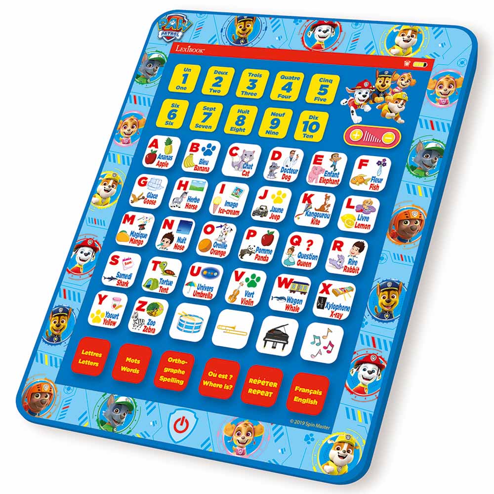 lexibook Toys Paw Patrol Bilingual Educational Tablet (EN/FR)