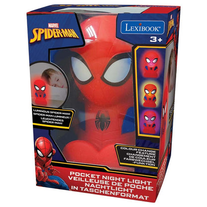 lexibook Toys Spider-Man 3D Design Color Change Pocket Night Light Approx 13cm
