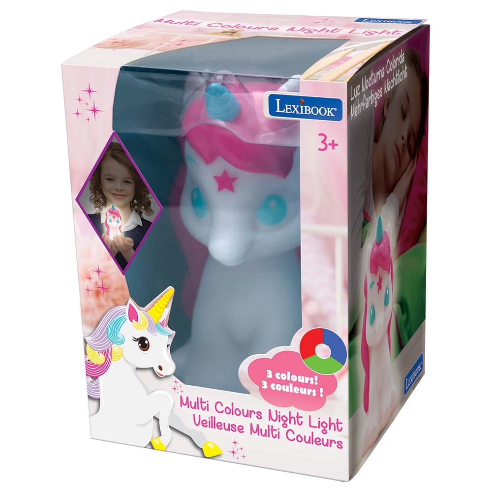 lexibook Toys Unicorn 3D Design Color Change Pocket Night Light Approx. 13cm