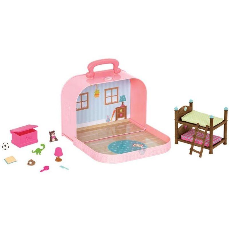 Li'L Woodzeez Toys Li'L Woodzeez - Bunk Bed Playset In Carry Case