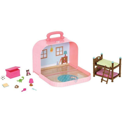 Li'L Woodzeez Toys Li'L Woodzeez - Bunk Bed Playset In Carry Case