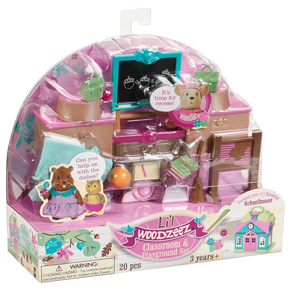 Li'L Woodzeez Toys Li'L Woodzeez - Classroom & Playground Set
