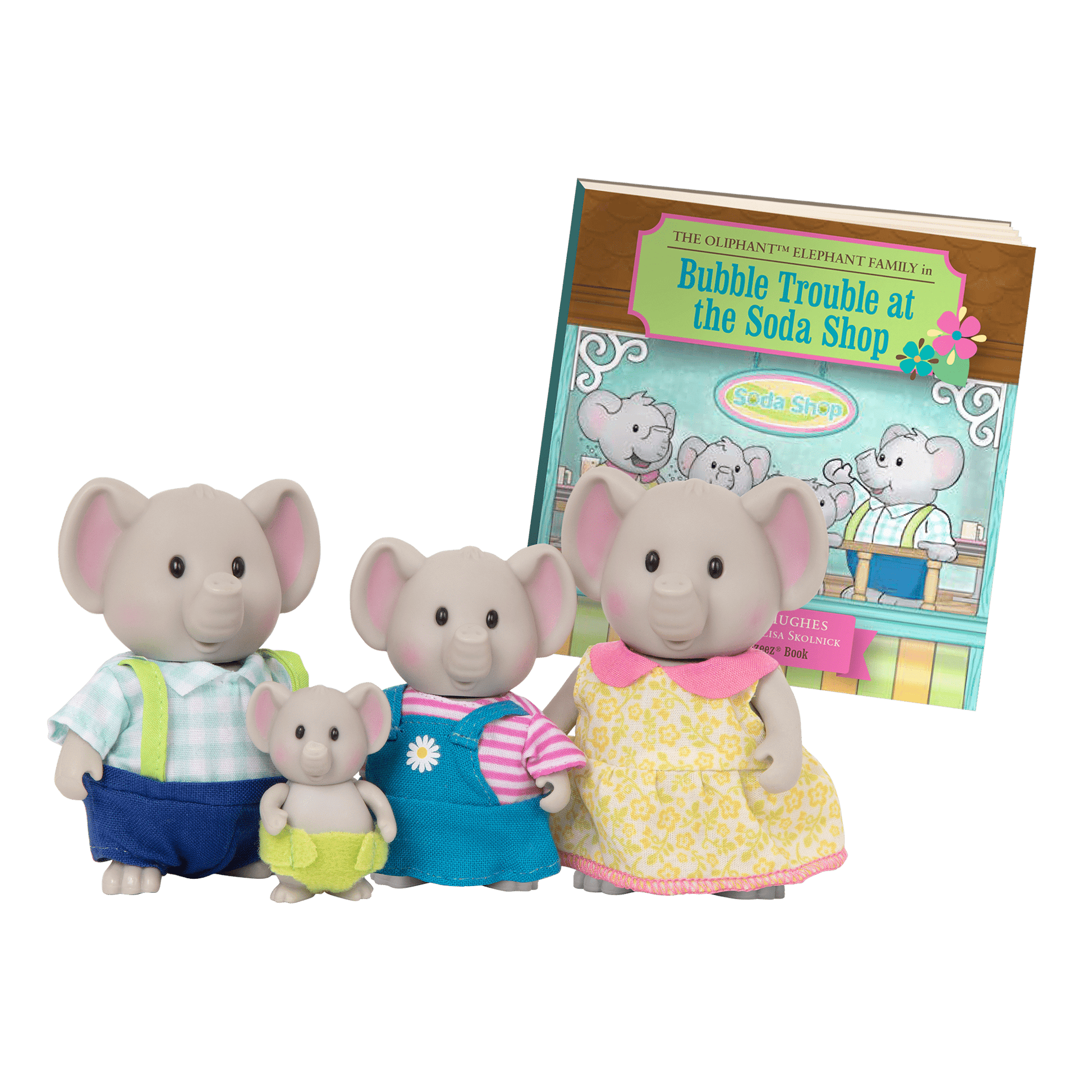 Li'L Woodzeez Toys Li'L Woodzeez Elephant Family Set