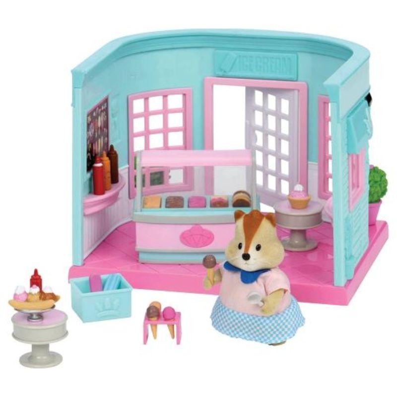 Li'L Woodzeez Toys Li'L Woodzeez - Ice Cream Parlor Small Playset