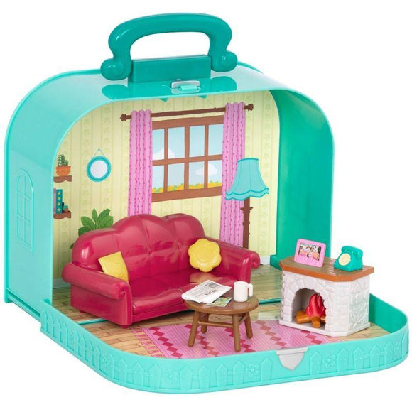Li'L Woodzeez Toys Li'L Woodzeez - Living Room Playset In Carry Case
