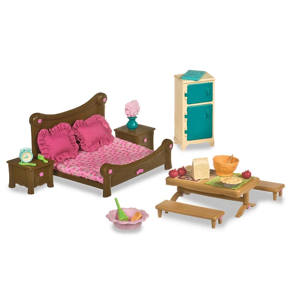 Li'L Woodzeez Toys Li'L Woodzeez - Master Bedroom & Dining Set