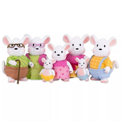 Li'L Woodzeez Toys Li'L Woodzeez - Mouse Family Set With Grandparents