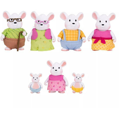Li'L Woodzeez Toys Li'L Woodzeez - Mouse Family Set With Grandparents