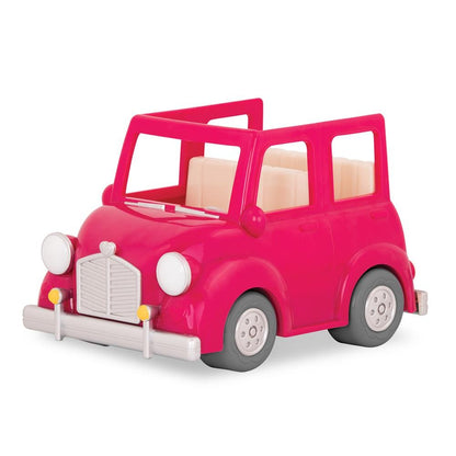 Li'L Woodzeez Toys Li'L Woodzeez - Pink Car With Suitcase