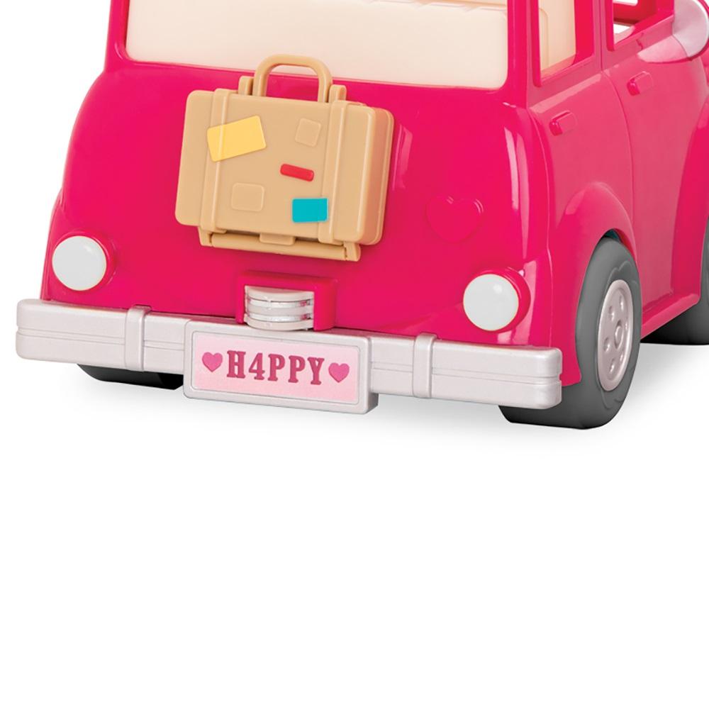 Li'L Woodzeez Toys Li'L Woodzeez - Pink Car With Suitcase