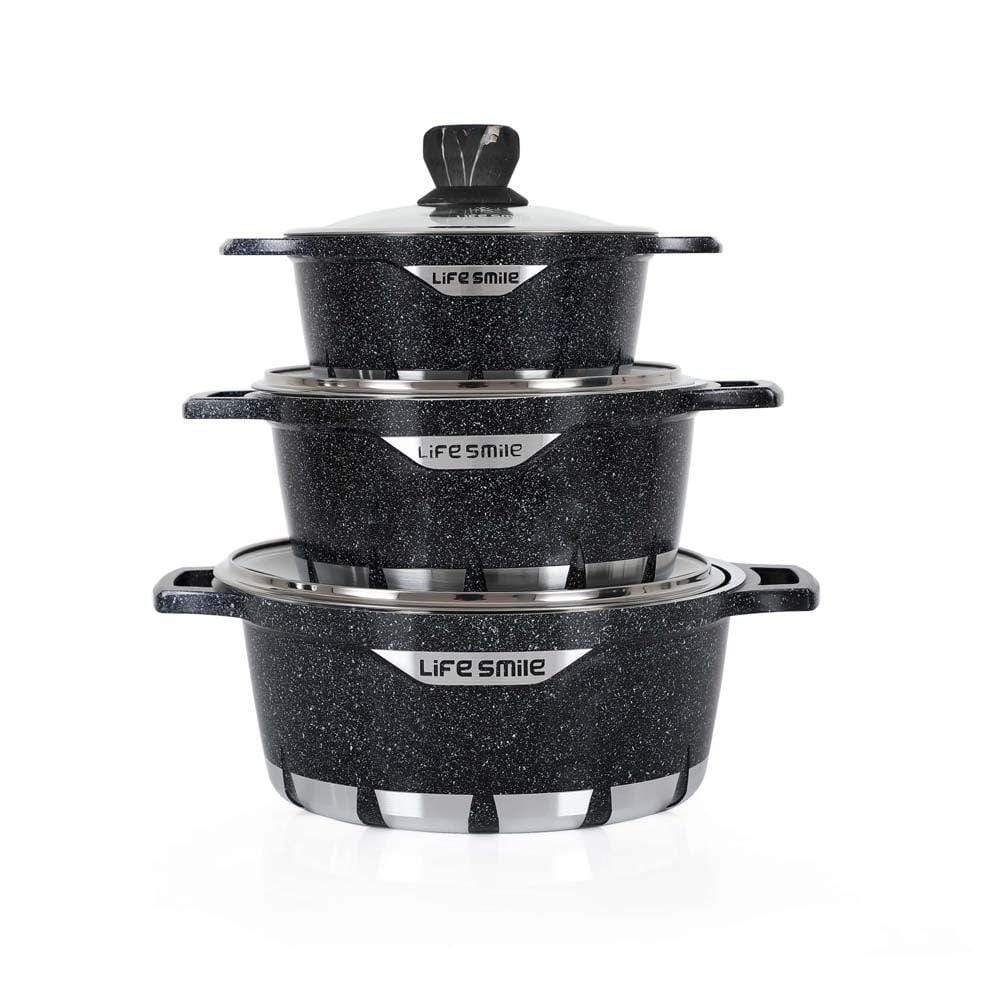 Life Smile 6Pcs Cookware Set