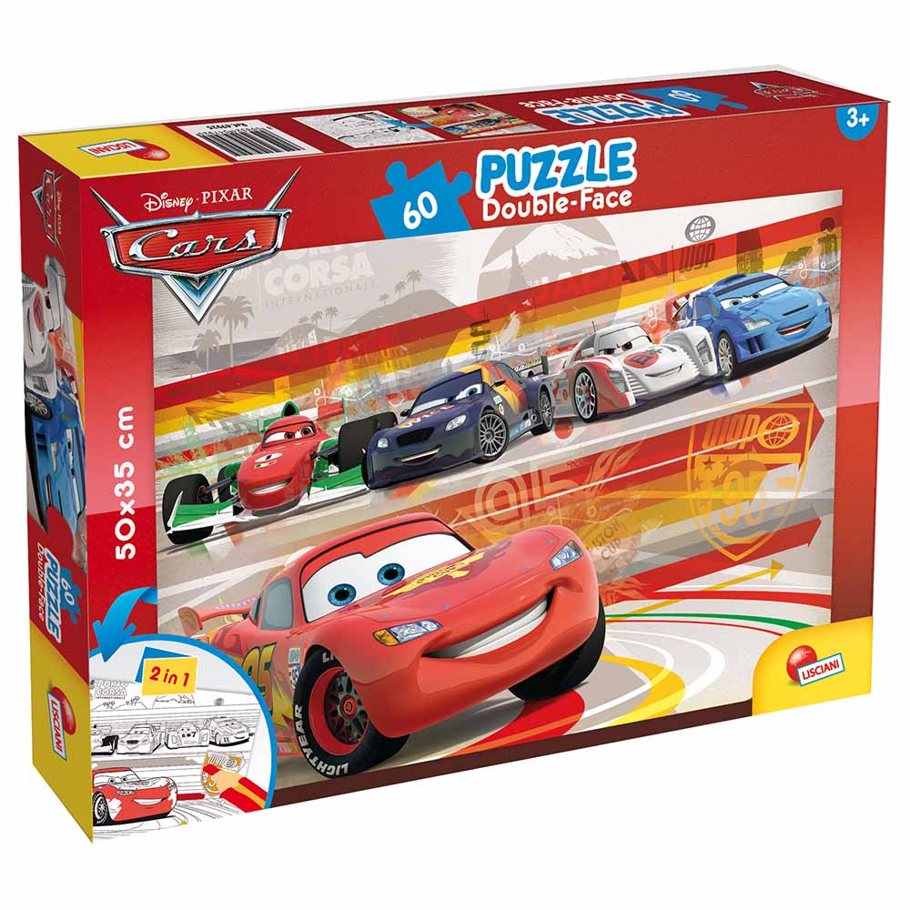 Lisciani Toys Lisciani - Cars Puzzle Double Face Plus