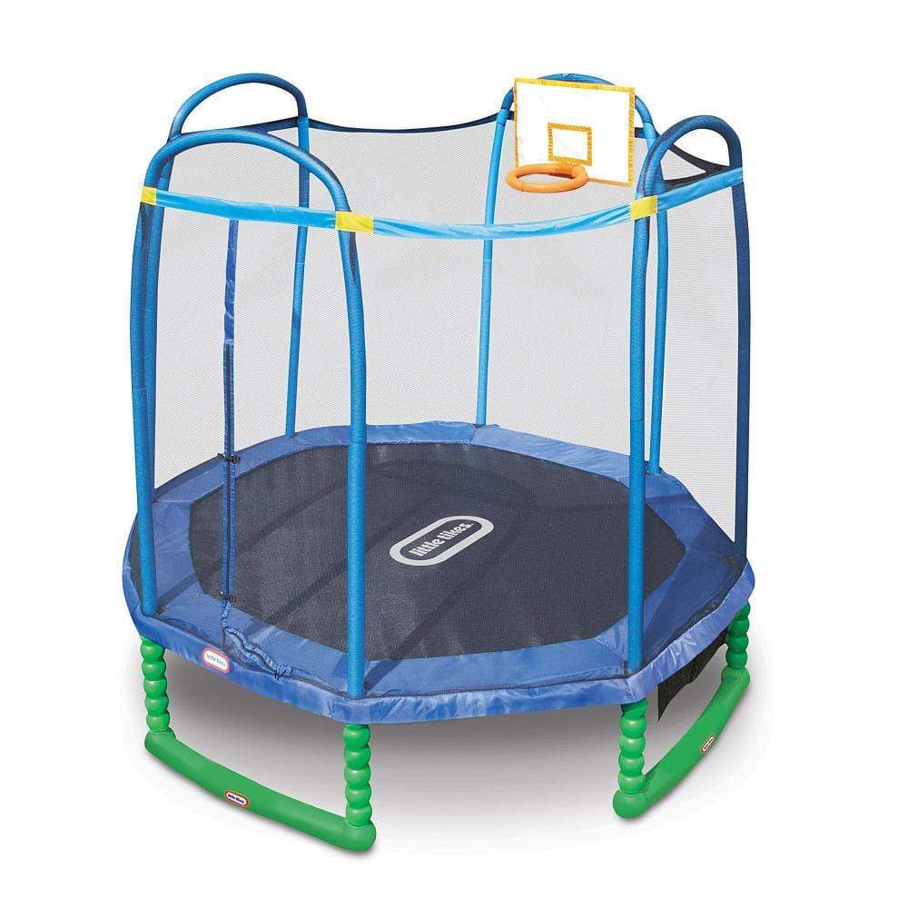 Little Tikes Outdoor Little Tikes - 10FT Sports Trampoline With Basket Ball Hoop