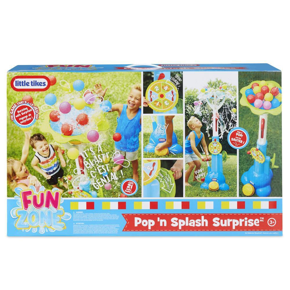 Little Tikes Outdoor Little Tikes Fun Zone Pop 'N Splash Surprise Game for Kids + Balls, Multicolor