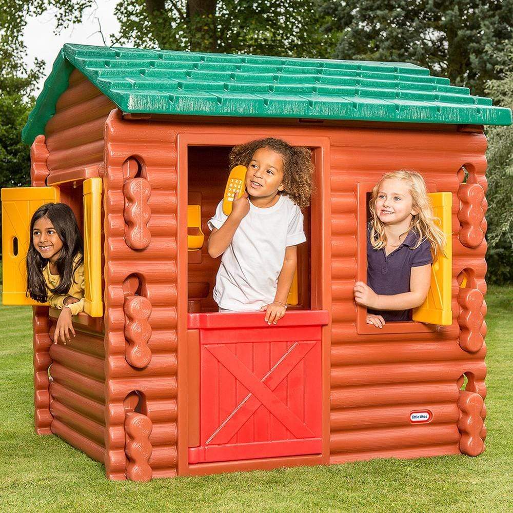 Kids log hot sale cabin playhouse