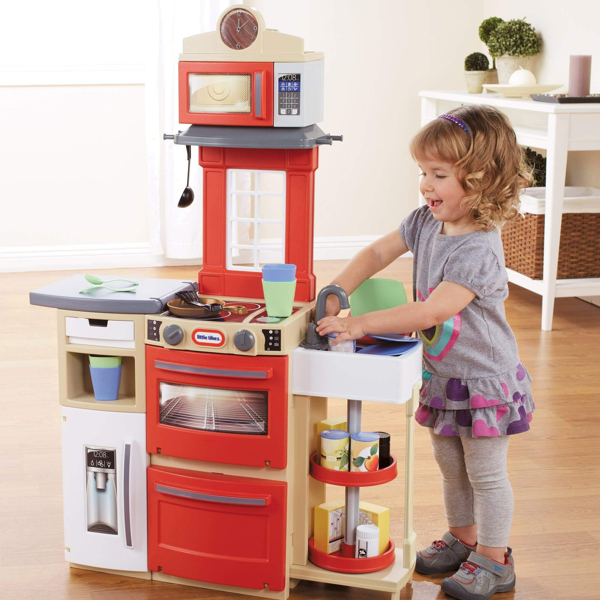 Little Tikes Cook 'n Store Kitchen (Red) - Main Image