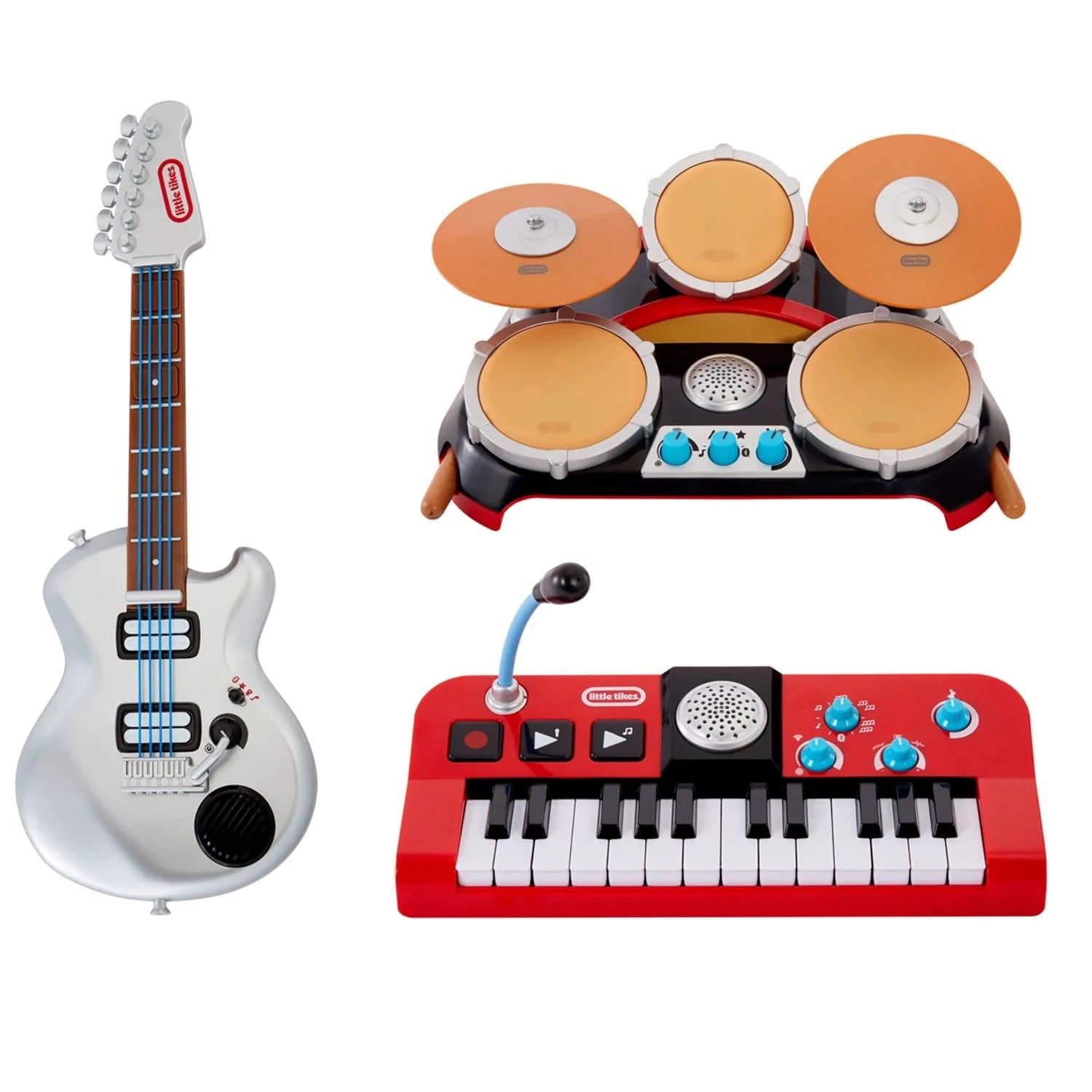 Little Tikes Toys Little Tikes My Real Jam - Big Bundle(Drums, Keyboard, Electric Guitars)