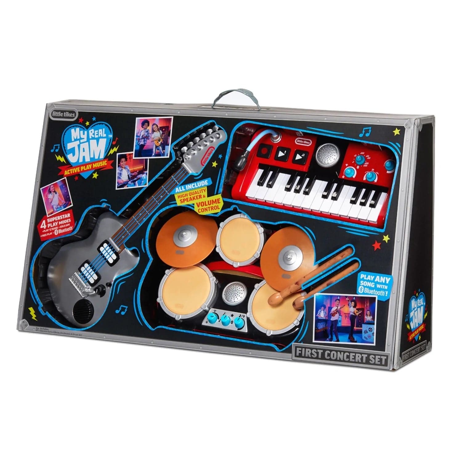 Little Tikes Toys Little Tikes My Real Jam - Big Bundle(Drums, Keyboard, Electric Guitars)