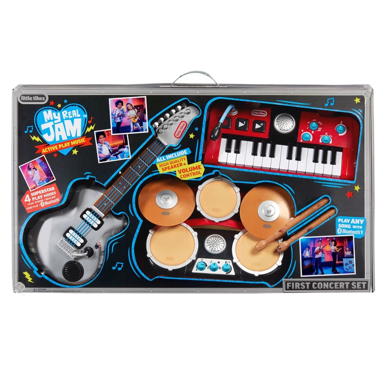 Little Tikes Toys Little Tikes My Real Jam - Big Bundle(Drums, Keyboard, Electric Guitars)