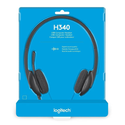 LOGITECH Electronics Logitech USB Computer Headset H340