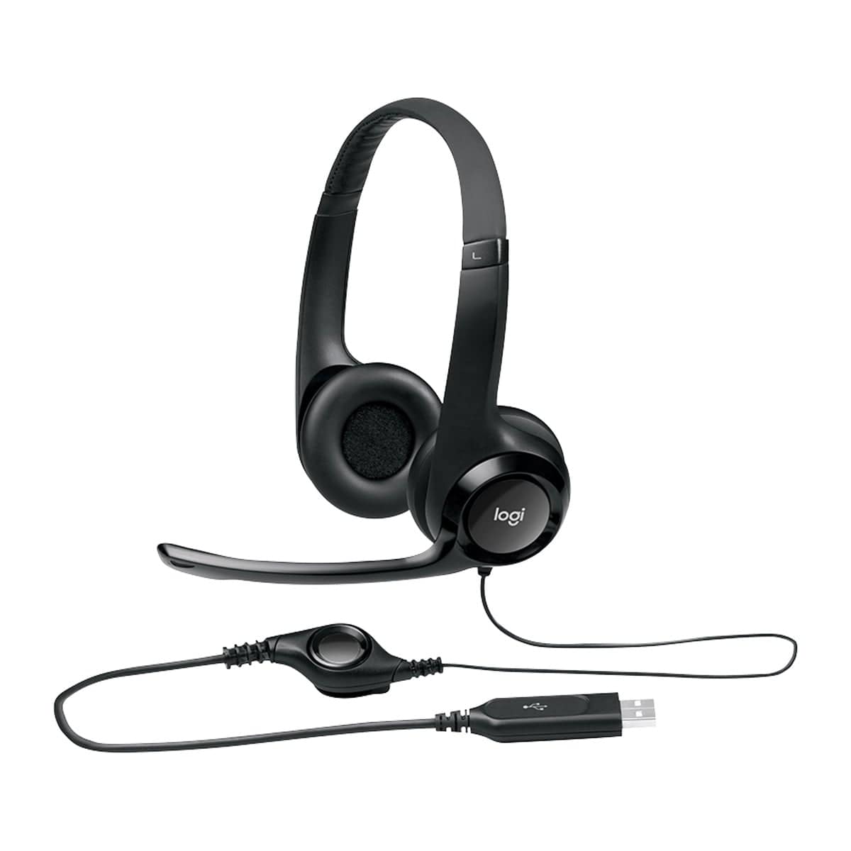 LOGITECH Electronics Logitech USB Computer Headset H390