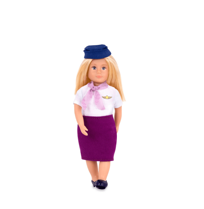 Lori Toys Lori 6" Stewardess Doll, Aurie