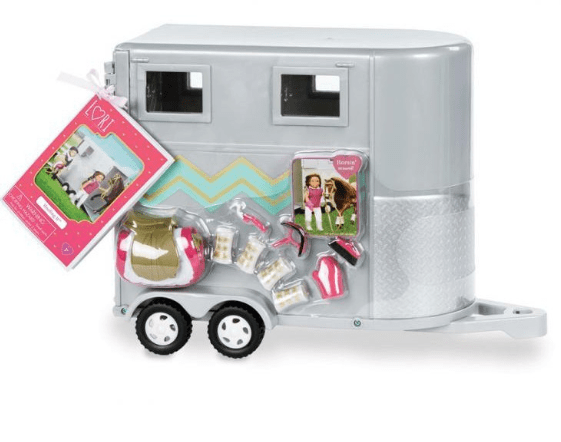 American girl doll horse top trailer