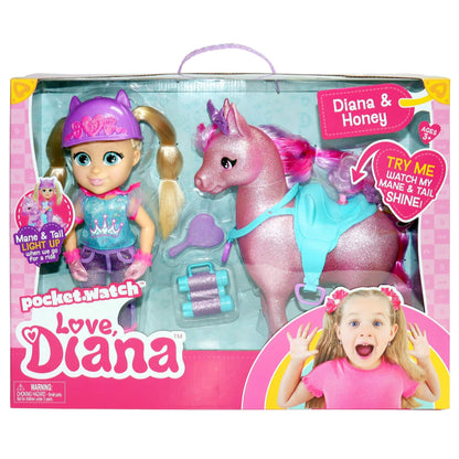 love diana Toys Love Diana Doll & Honey the Horse Set (33 cm)