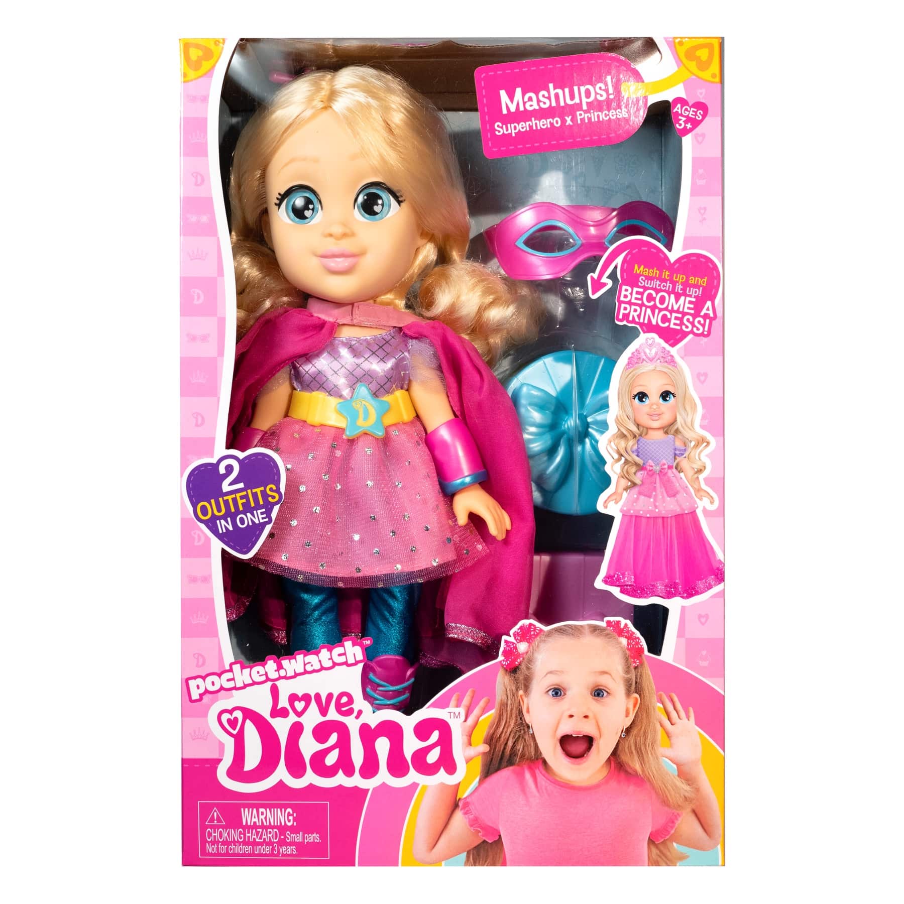 love diana Toys Love Diana Mashup Superhero & Princess Doll (33 cm)