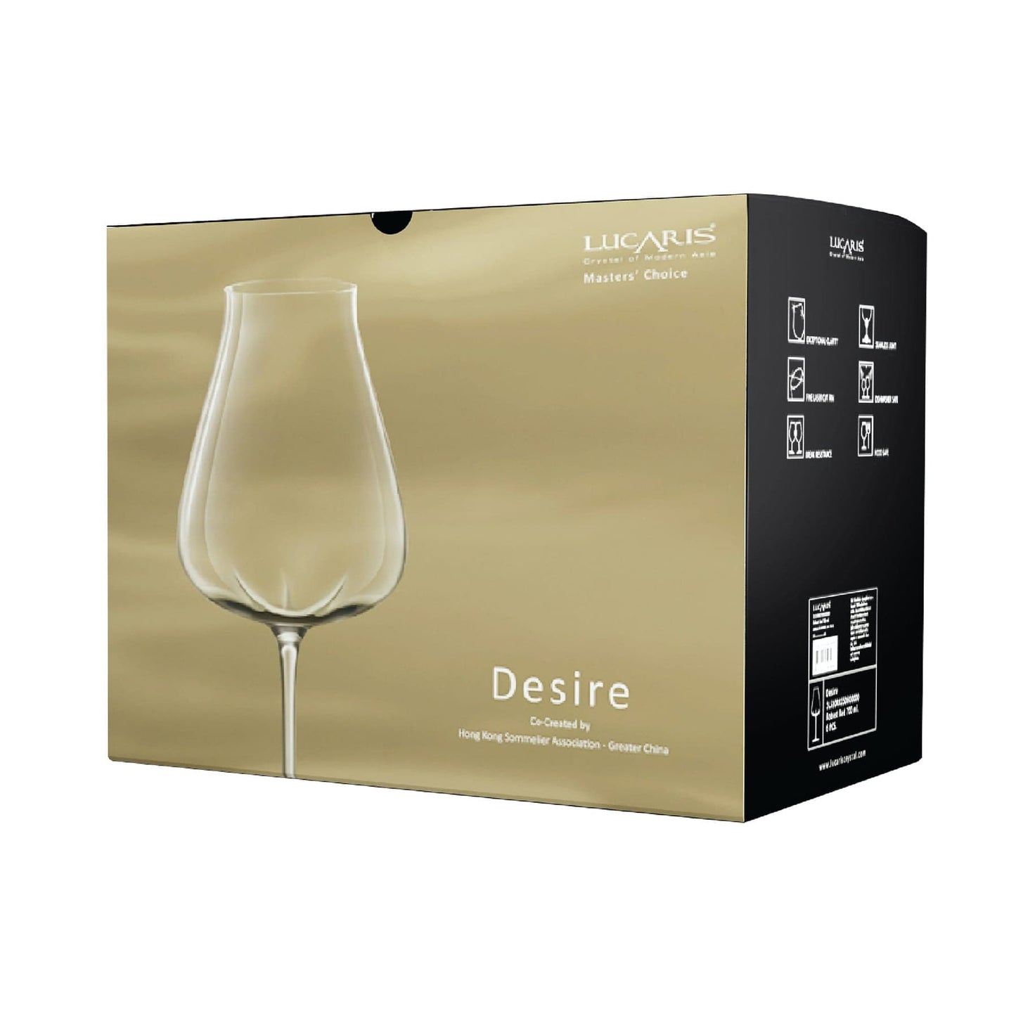 Lucaris Home & Kitchen Lucaris Desire Glass Beverage Set (485 ml, 6 Pcs)