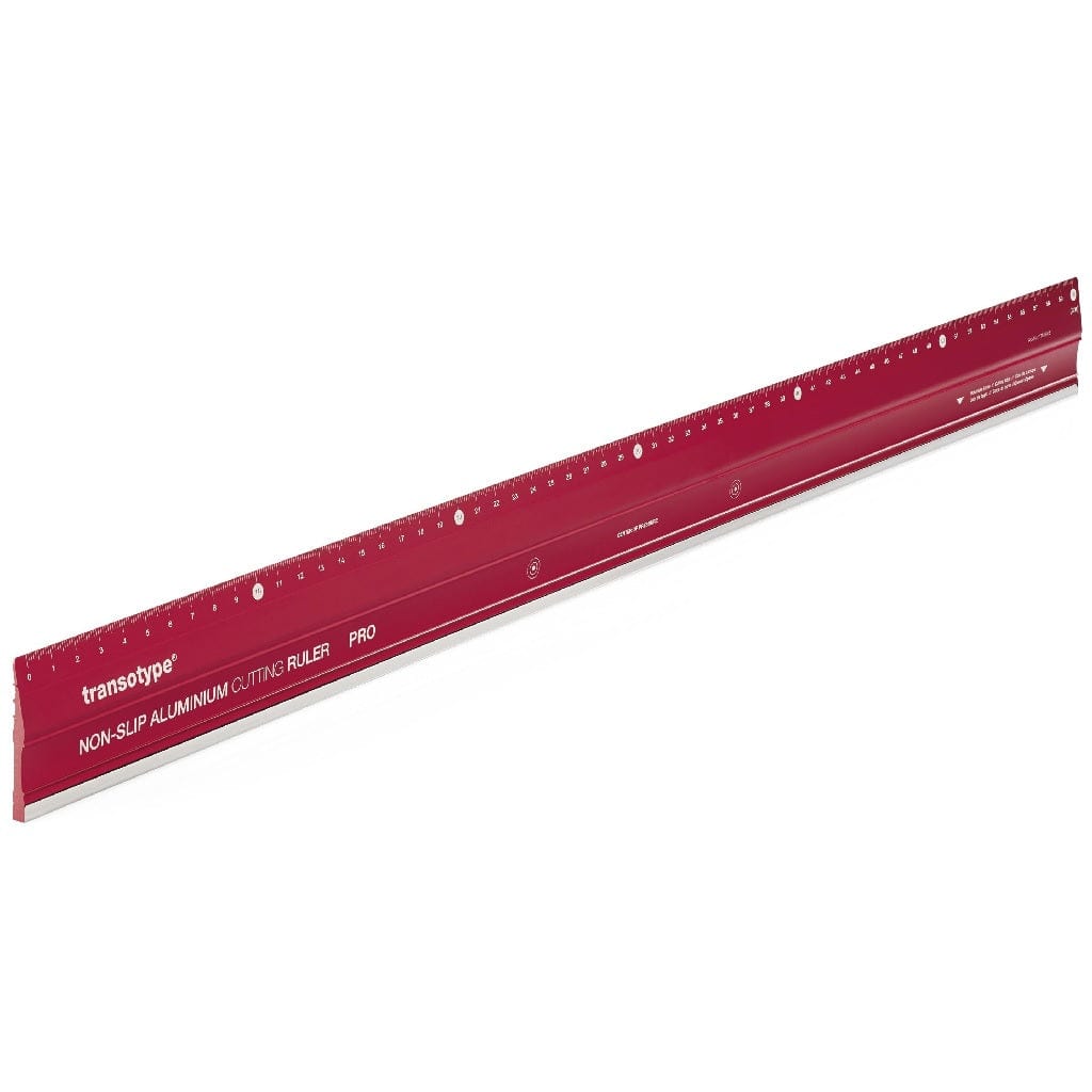 Magnetoplan Toys Transotype - Non Slip Aluminium Cutting Ruler Pro