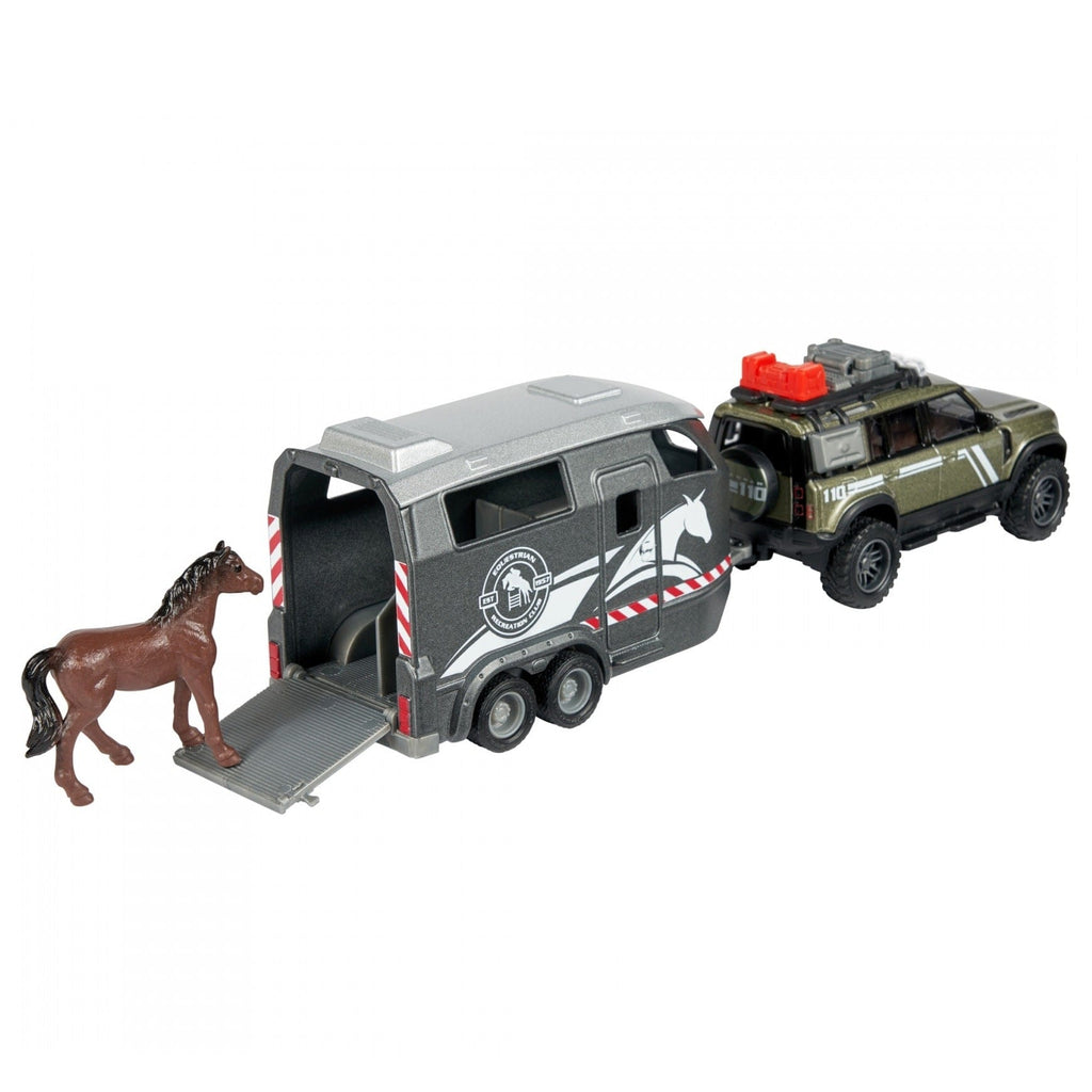 Majorette Toys Majorette - Land Rover Horse Carrier