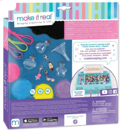 Make it Real Set of 3 shiny sand pendants, 15 pieces