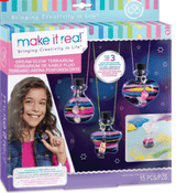 Make it Real Set of 3 shiny sand pendants, 15 pieces