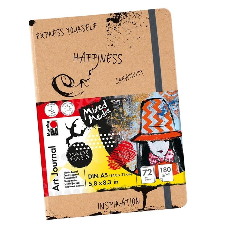 Marabu Toys Marabu Art Journal Notebook, DIN A5, 72 sheets
