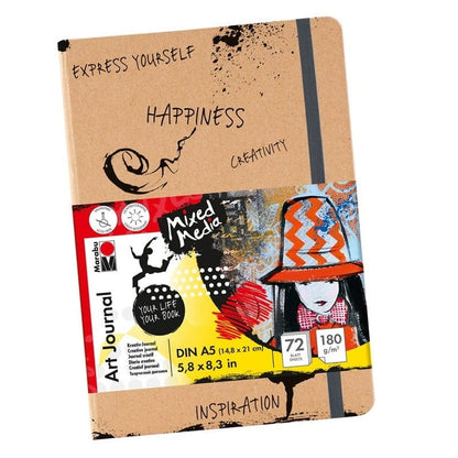 Marabu Toys Marabu Art Journal Notebook, DIN A5, 72 sheets