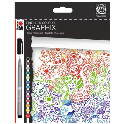 Marabu Toys Marabu Fineliner Colour Graphix, Doodle Supreme