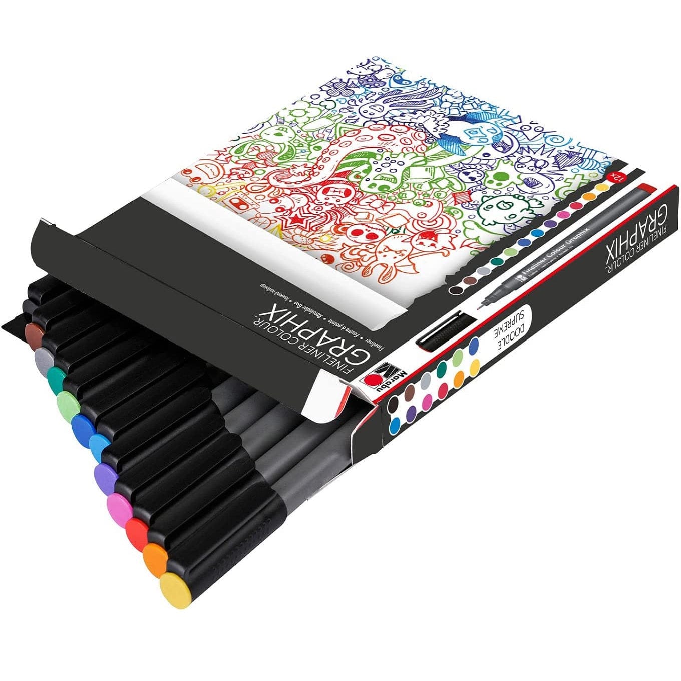 Marabu Toys Marabu Fineliner Colour Graphix, Doodle Supreme