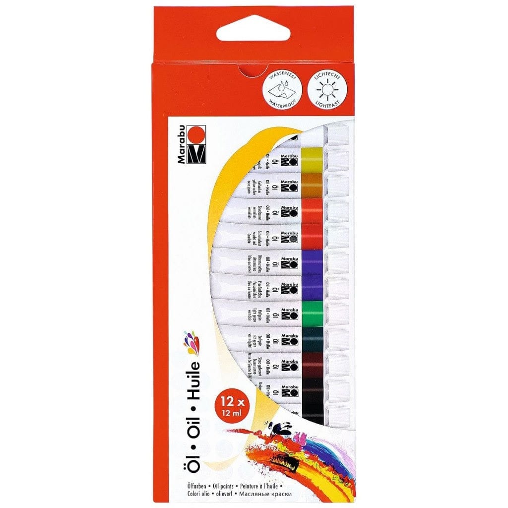 Marabu Toys Marabu Oil Paints Set, 12 x 12 ml