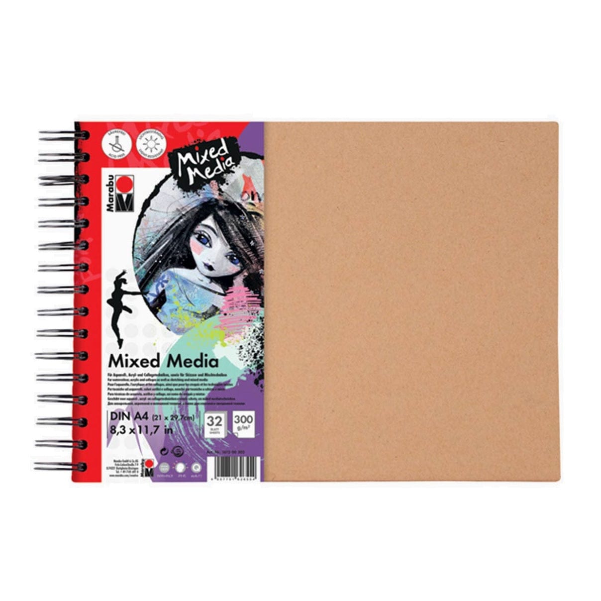 Marabu Toys Marabu Ring Binder Mixed Media, DIN A4, 32 Sheets